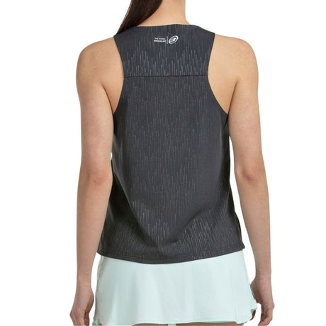 Bullpadel Tank Top Abure Dames Zwart Achterkant