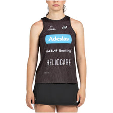 Bullpadel Tank Top Abure Dames Zwart Voorkant