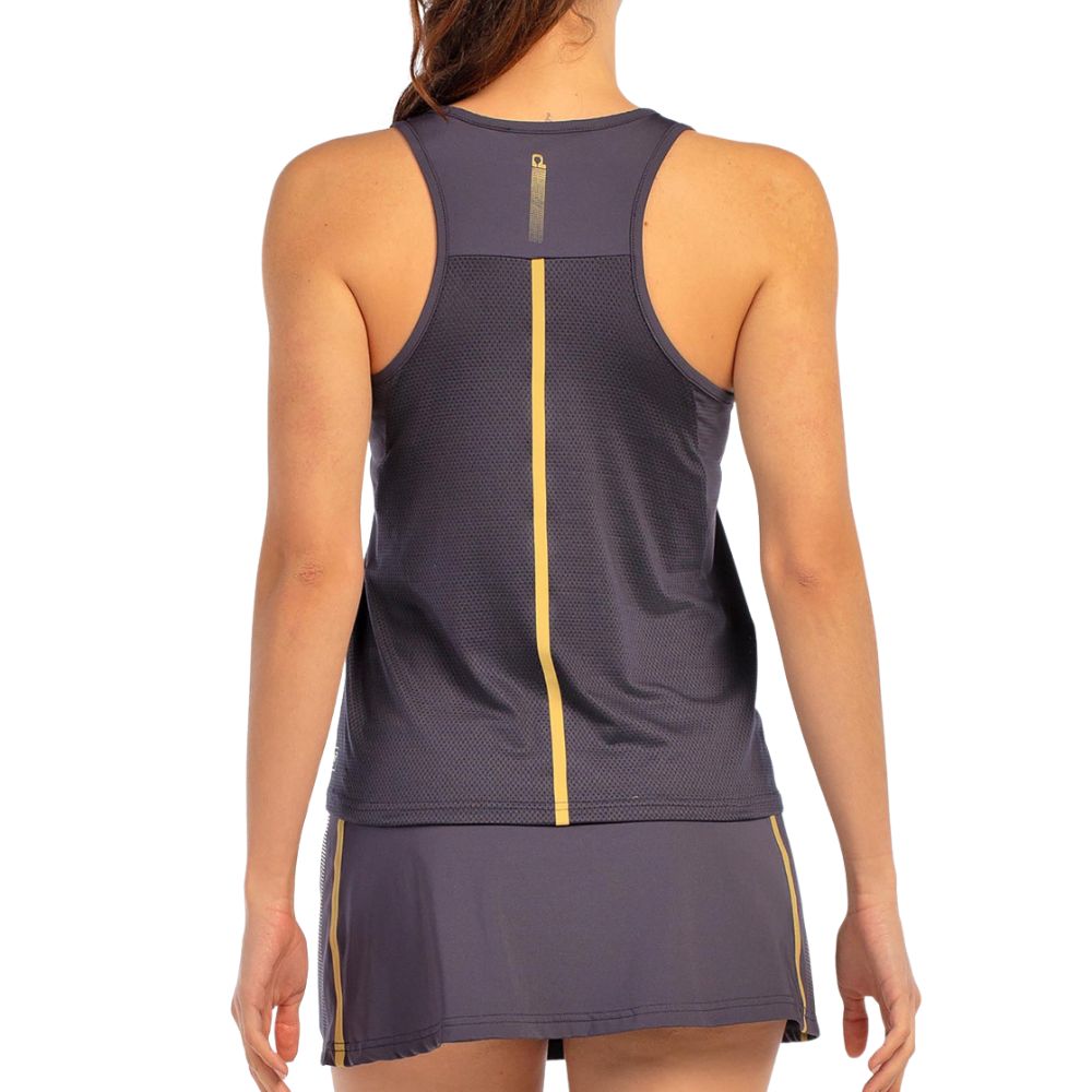 Bullpadel Tank Top Adres Dames Carbon Achterkant
