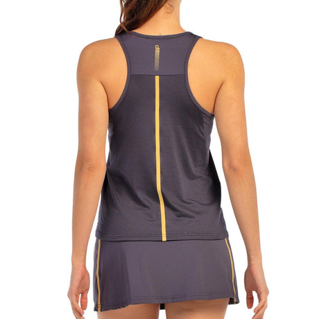 Bullpadel Tank Top Adres Dames Carbon Achterkant