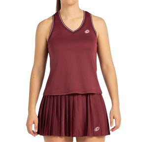 Bullpadel Tank Top Aza Dames Bordeaux Voorkant