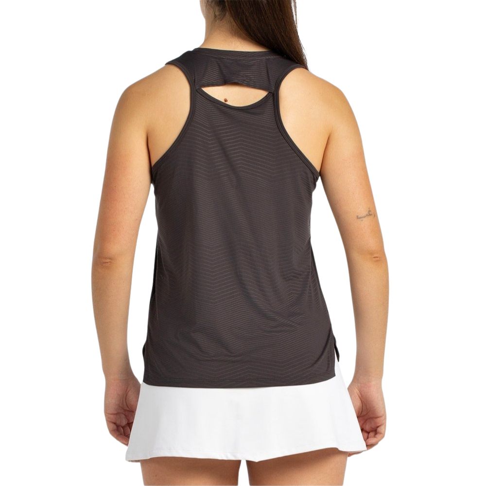 Bullpadel Tank Top Etilo Dames Zwart Achterkant