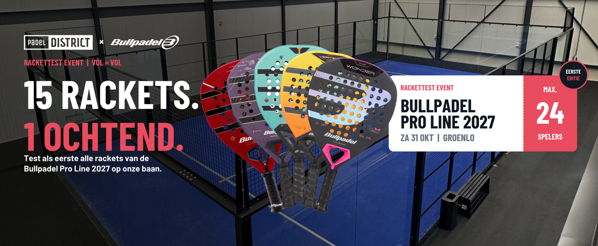 Bullpadel test event Padeldistrict 31 oktober