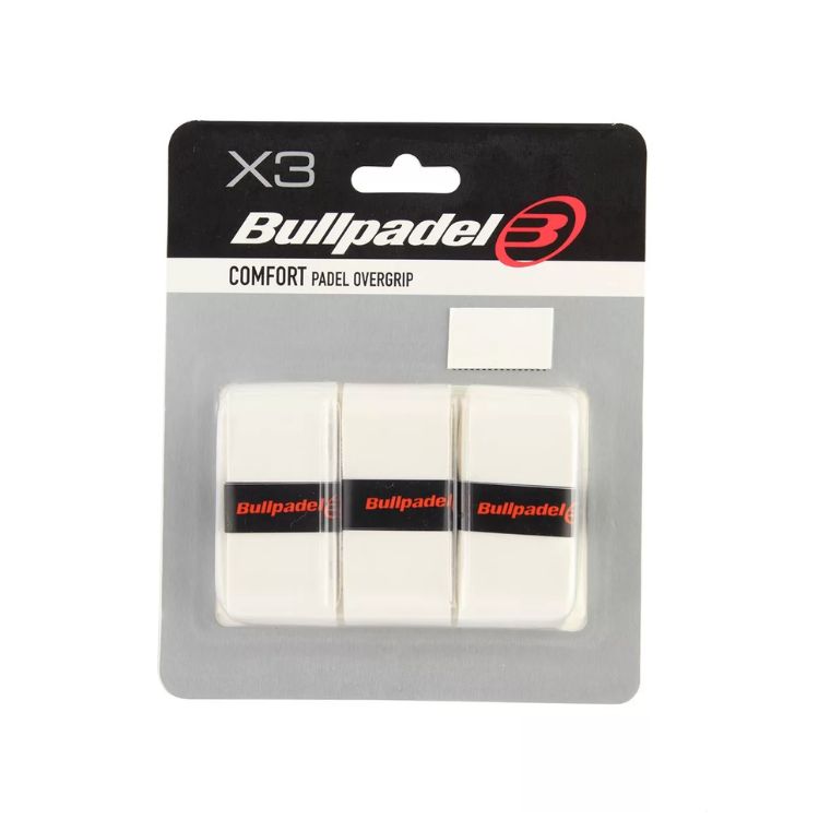 Bullpadel Padelgrip Overgrip Weiß 3er-Pack
