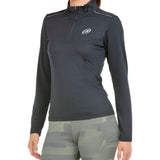 Bullpadel Nogais Half-Zipp Shirt Damen Schwarz