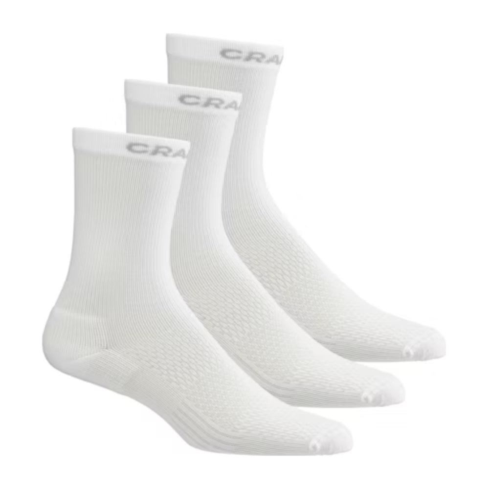 Craft Sportsocken Active High Unisex Weiß 3er-Pack