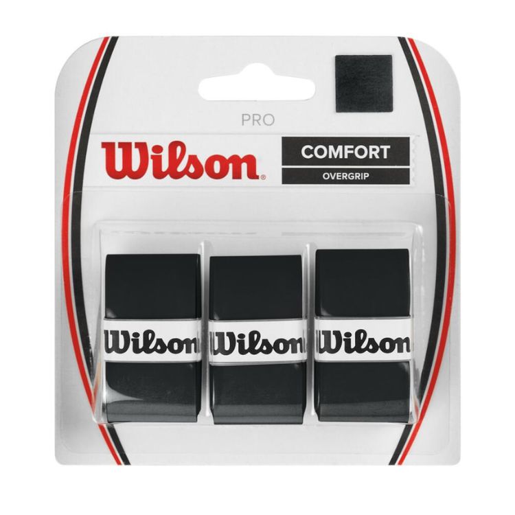 Wilson Overgrip Tennis Pro Comfort Schwarz 3er-Pack