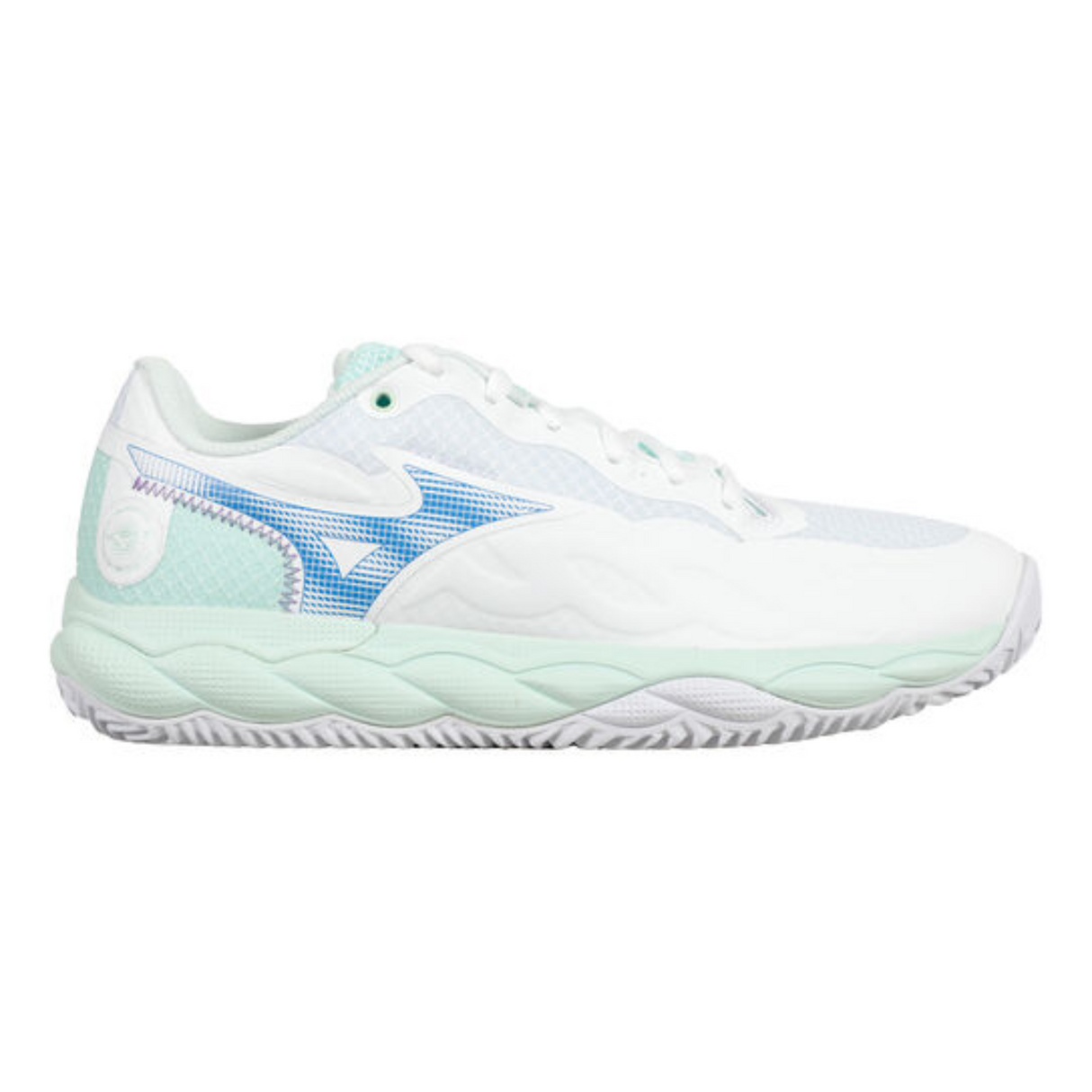 Mizuno Tennisschuh Padelschuh Wave Enforce Court CC Damen Weiß Grün