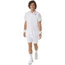 Asics Poloshirt Court Graphic Heren Wit