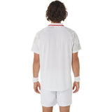 Asics Poloshirt Court Graphic Herren Weiß