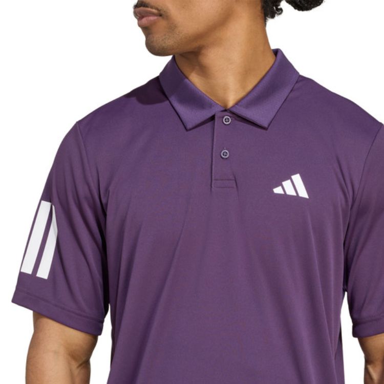 Adidas Club 3-Streifen Poloshirt Lila