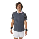 Asics Poloshirt Court Graphic Heren Grijs