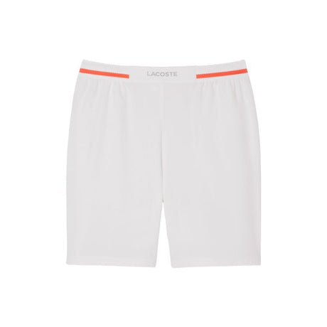 Lacoste Sportshorts Novak Djokovic Stretch Herren Weiß Orange