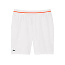Lacoste Short Sport Novak Djokovic Stretch Heren Wit Oranje