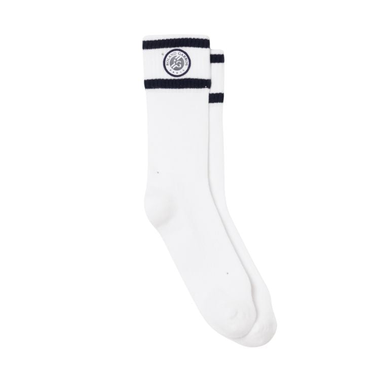 Lacoste Sportsokken Roland Garros Heren Wit Navy 1 Paar