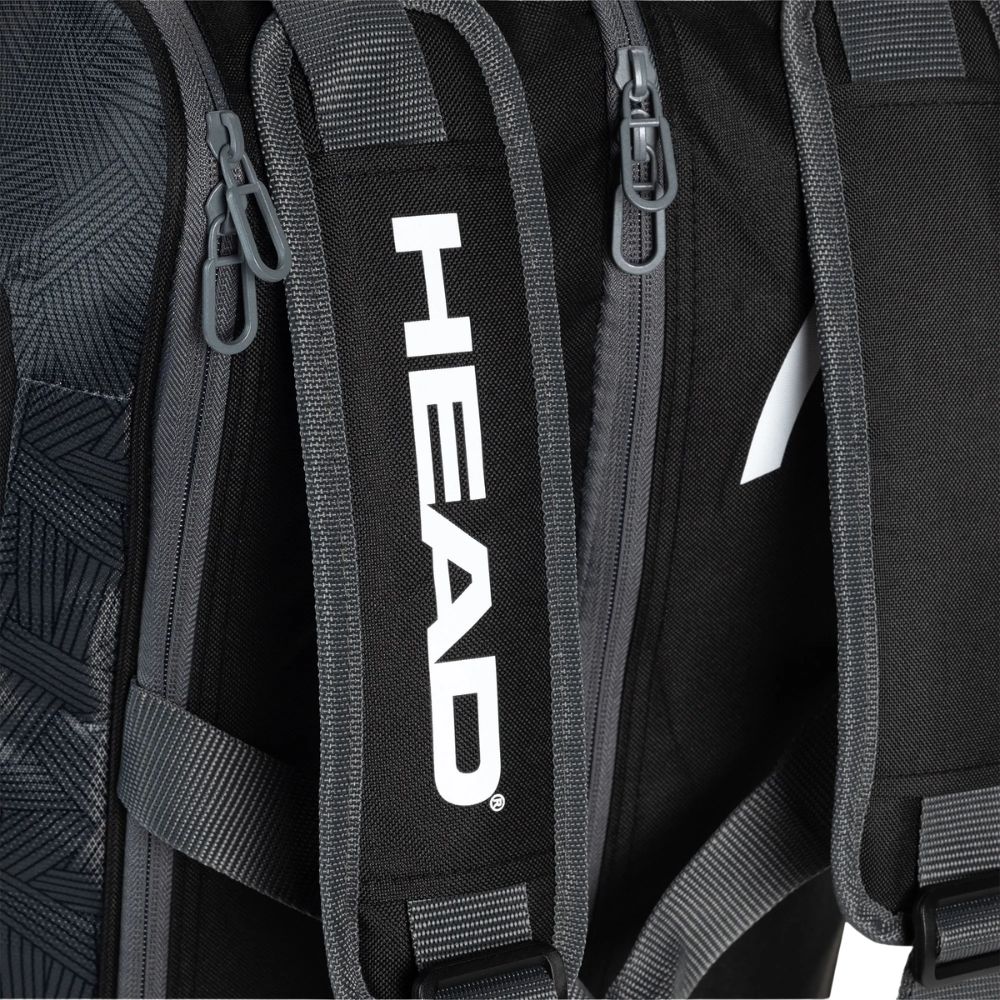 HEAD Padeltas Core Combi Zwart Grijs Logo