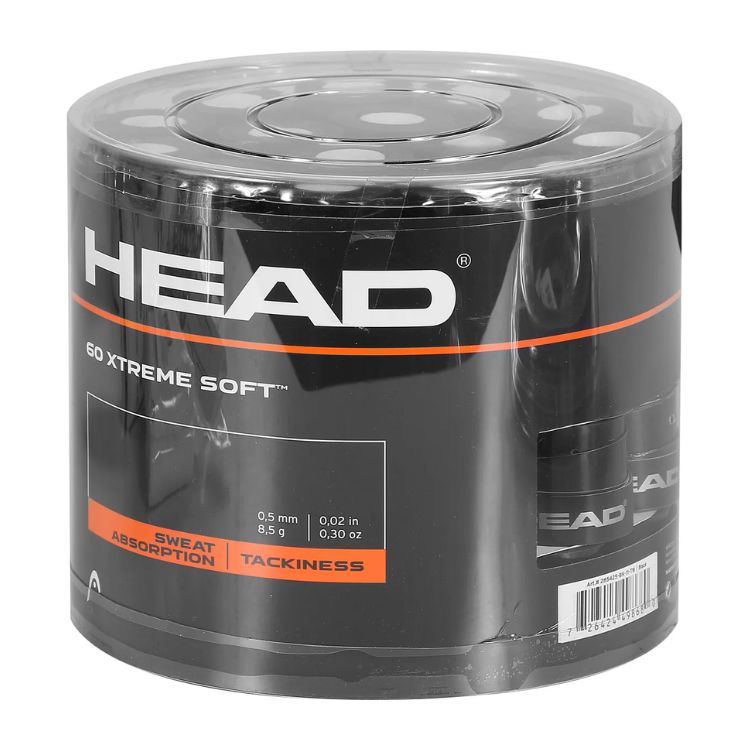 HEAD Overgrip Xtreme Soft Box 60 Stuks Zwart