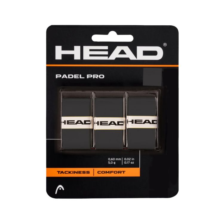 HEAD Overgrip Padel Pro Zwart 3 Pack