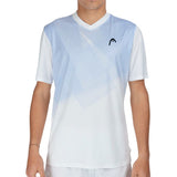 Head T-shirt Topspin Heren Wit Lila