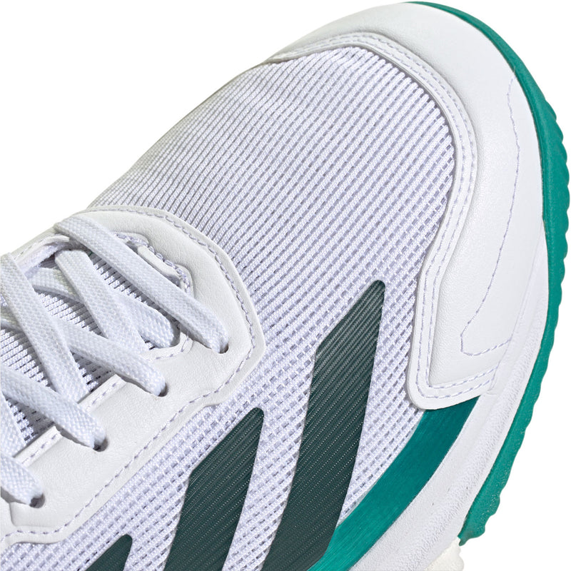 Adidas Padelschoen Courtquick Padel Heren Wit Groen