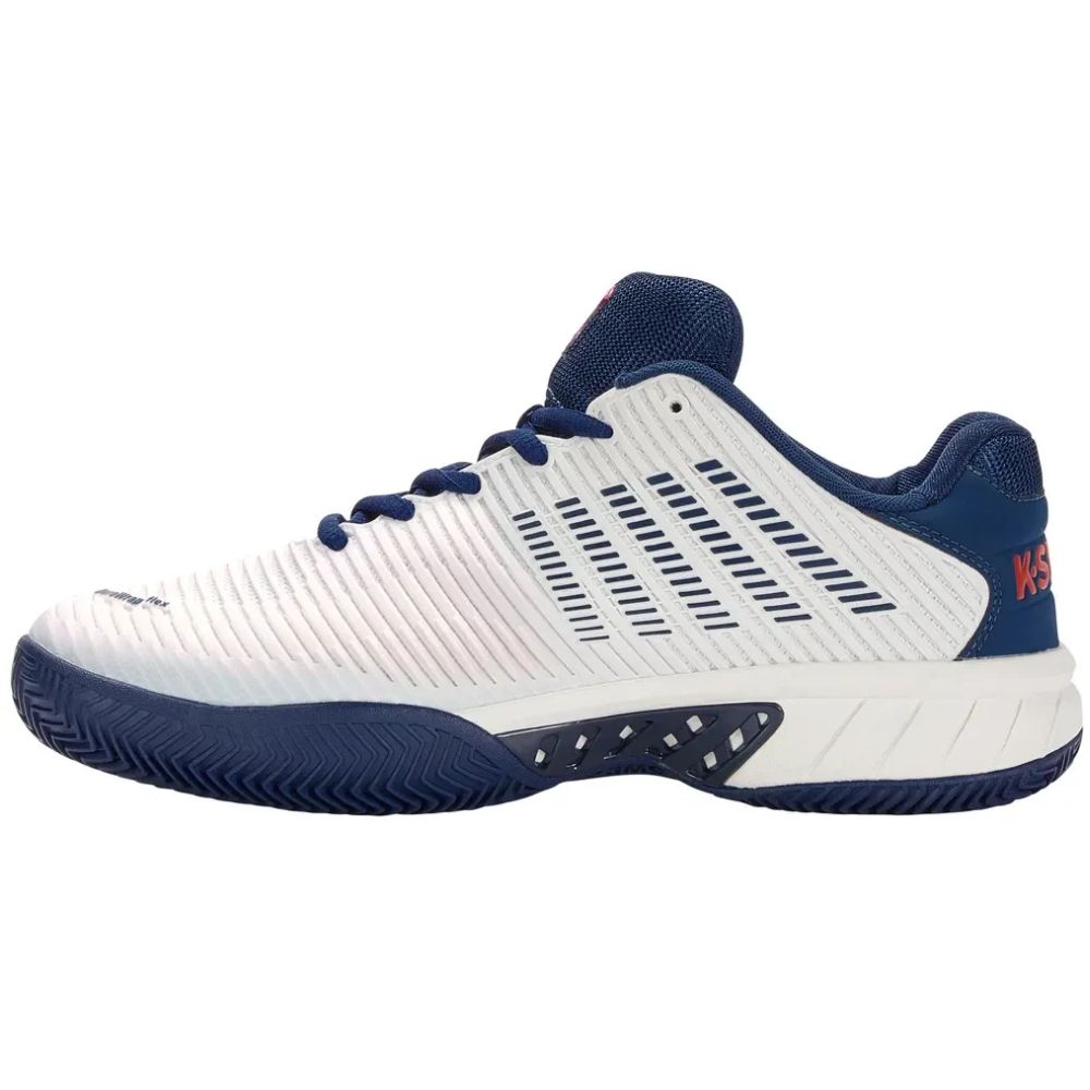 K-Swiss Hypercourt Express 2 HB Heren Wit Blauw Buitenkant