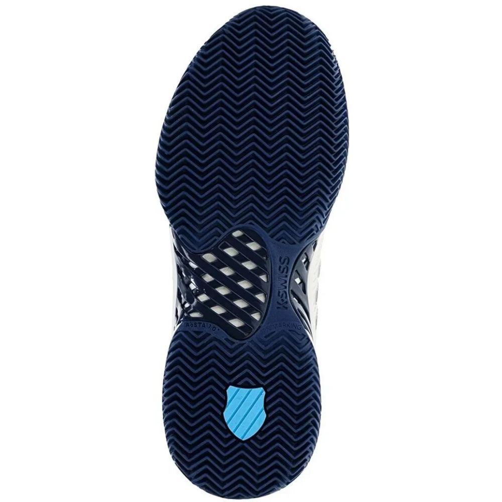 K-Swiss Hypercourt Express 2 HB Heren Wit Blauw Zool