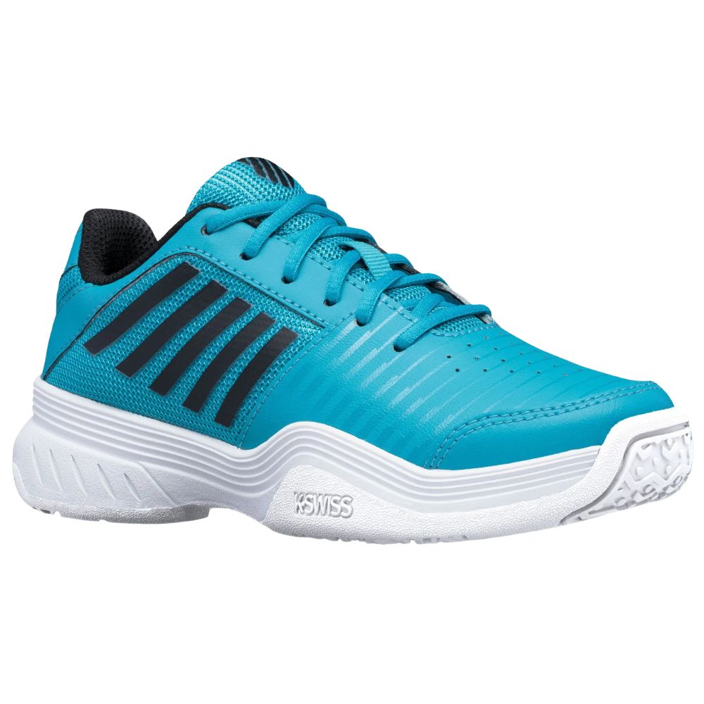 K-Swiss Tennisschoen Padelschoen Court Express Omni Junior Blauw Zijkant