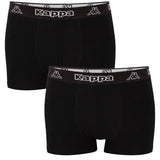 Kappa Boxershorts Heren Zwart 10-Pack Katoenen Ondergoed voor Mannen Comfort Fit Stretch Boxershorts 3