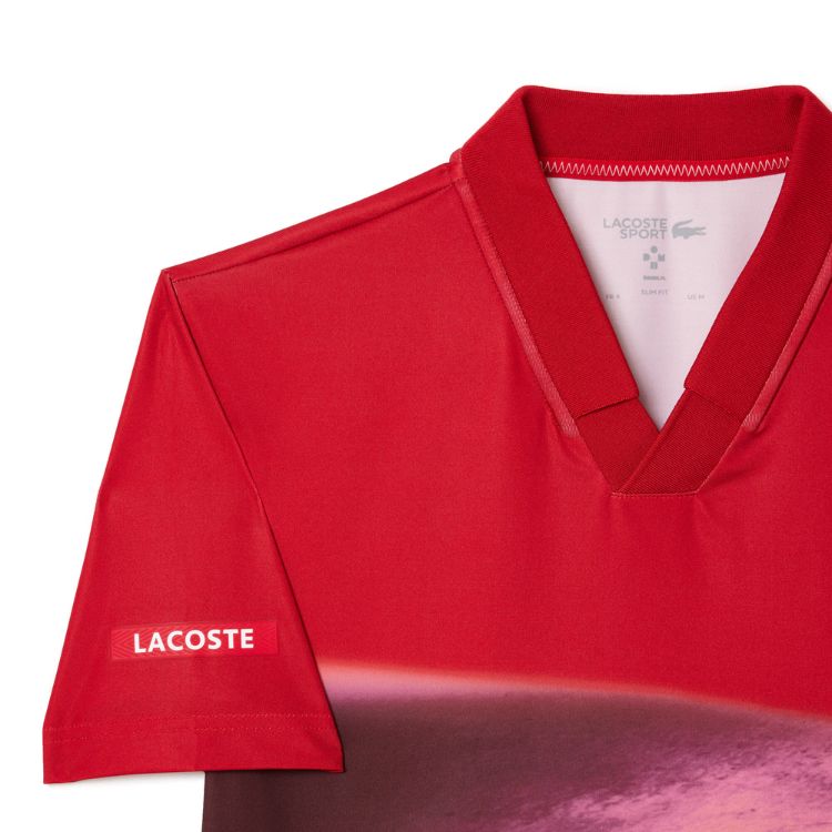 Lacoste Polo Shirt Sport Danill Medvedev Heren Rood