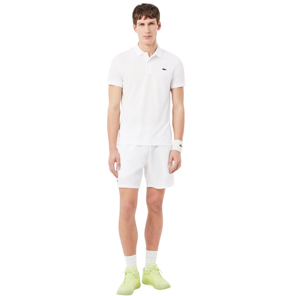 Lacoste Polo Tennis Daniil Medvedev Heren Wit Aanfoto