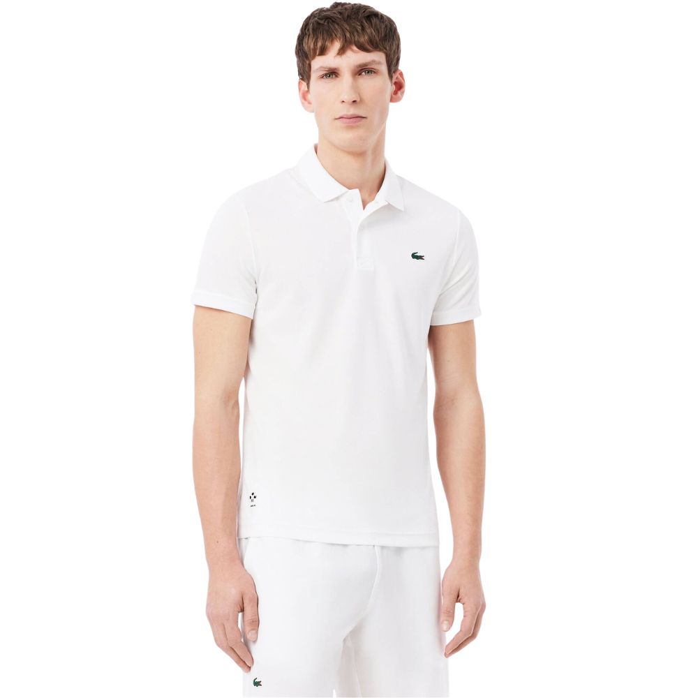 Lacoste Polo Tennis Daniil Medvedev Heren Wit Voorkant