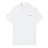 Lacoste Polo Tennis Novak Djokovic On Court Heren Wit Aanzicht