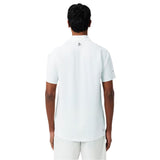 Lacoste Polo Tennis Novak Djokovic On Court Heren Wit Achterkant