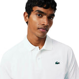 Lacoste Polo Tennis Novak Djokovic On Court Heren Wit Bovenkant