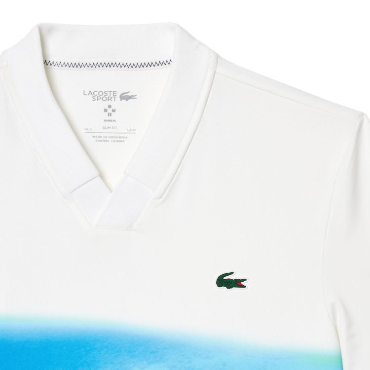 Lacoste Polo Shirt Sport Danill Medvedev Heren Wit