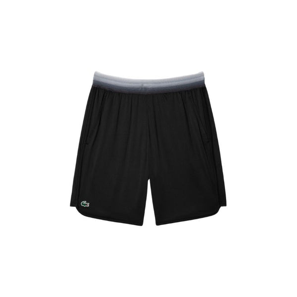 Lacoste Short Sport Medvedev Heren Zwart Wit