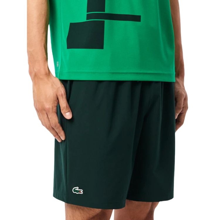 Lacoste Short Sport Novak Djokovic Stretch Heren Groen