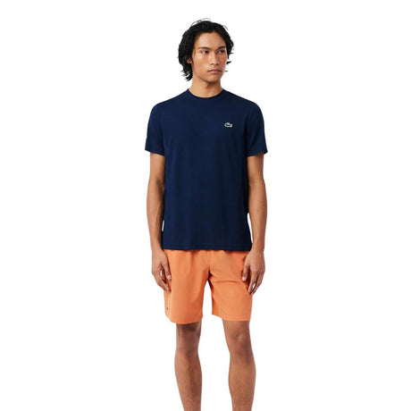 Lacoste Short Novak Djokovic Stretch Heren Oranje Wit Voorkant