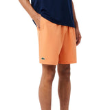 Lacoste Short Sport Novak Djokovic Stretch Heren Oranje Detail