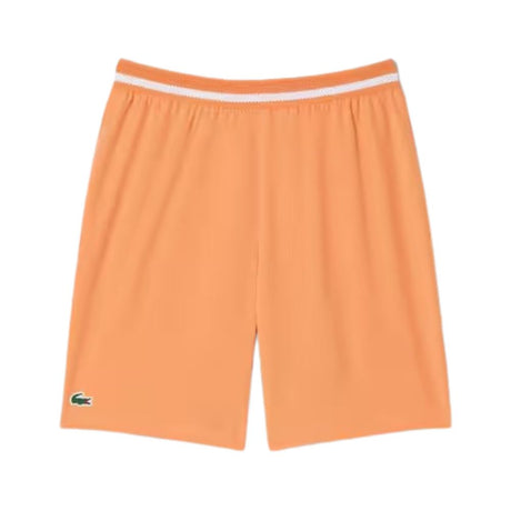 Lacoste Short Sport Novak Djokovic Stretch Heren Oranje Wit