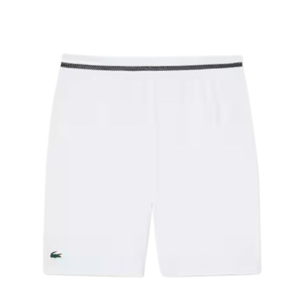Lacoste Short Sport Novak Djokovic Stretch Heren Wit Zwart