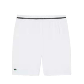 Lacoste Short Sport Novak Djokovic Stretch Heren Wit Zwart