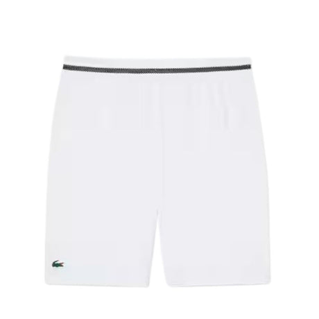 Lacoste Short Sport Novak Djokovic Stretch Heren Wit Zwart