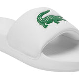 Lacoste Slippers Serve Slide 1.0 Heren Wit Groen Dichtbij