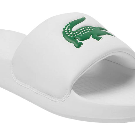 Lacoste Slippers Serve Slide 1.0 Heren Wit Groen Dichtbij
