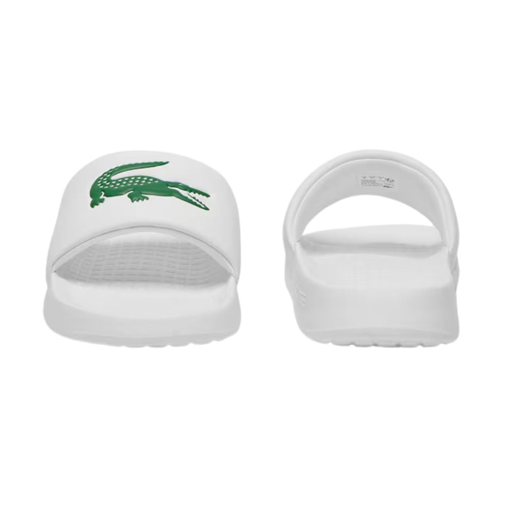 Lacoste Slippers Serve Slide 1.0 Heren Wit Groen Zijkant