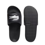 Lacoste Slippers Serve Slide 1.0 Heren Zwart Wit Bovenkant