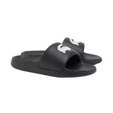 Lacoste Slippers Serve Slide 1.0 Heren Zwart Wit Zijkant