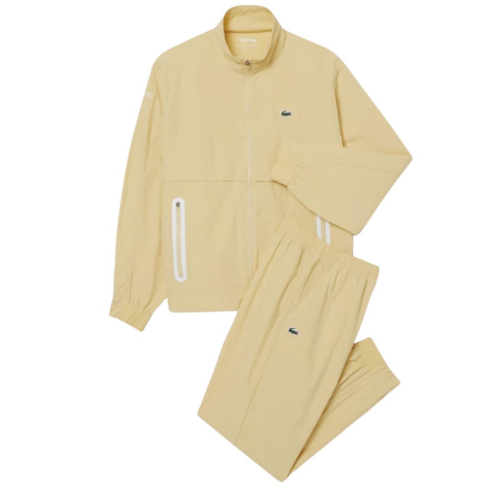 Lacoste Trainingspak Jogger Set Novak Djokovic Heren Geel