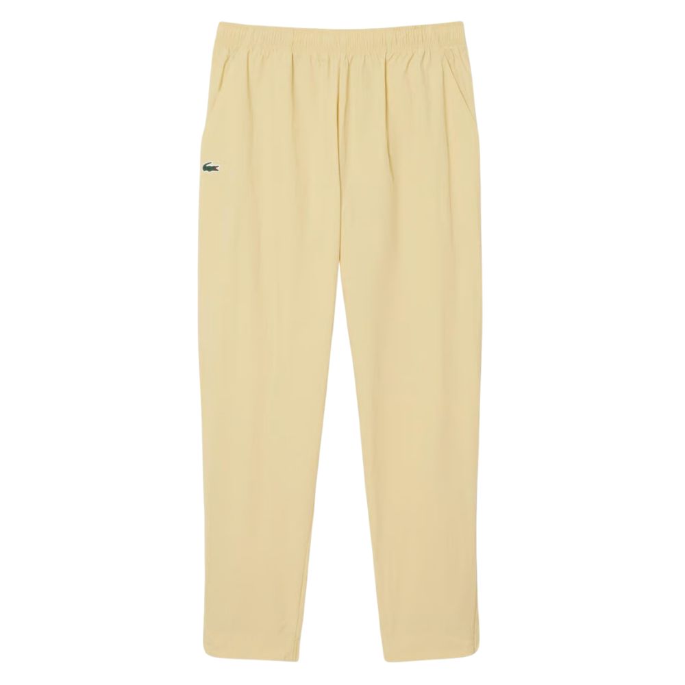 Lacoste Trainingspak Jogger Set Novak Djokovic Heren Geel broek vooraanzicht